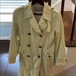 Vintage Pastel Green Etc Trench Coat